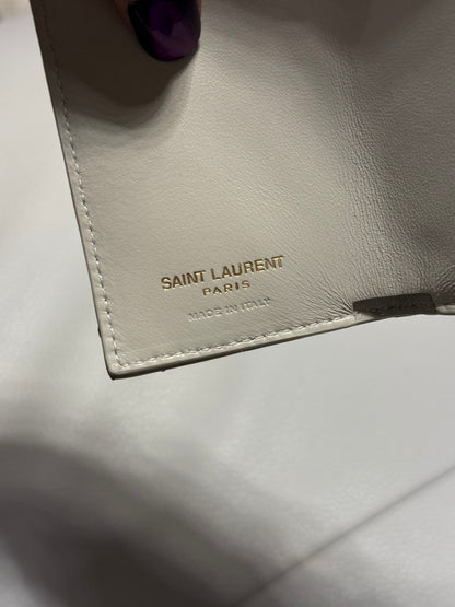 Yves Saint Laurent Cassandra Leather French Wallet