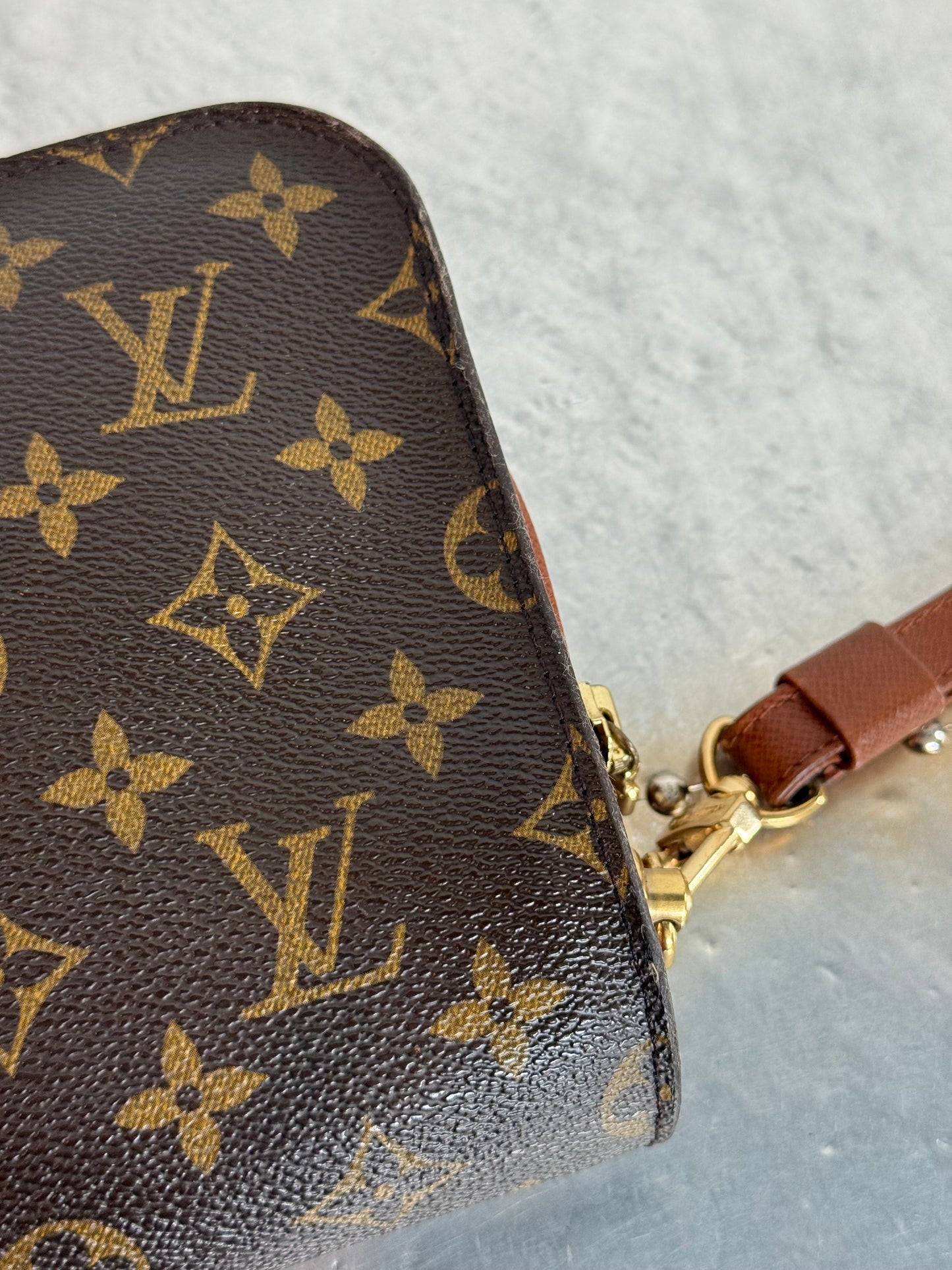 Pre-owned Authentic Louis Vuitton Monogram Orsay Clutch Handbag