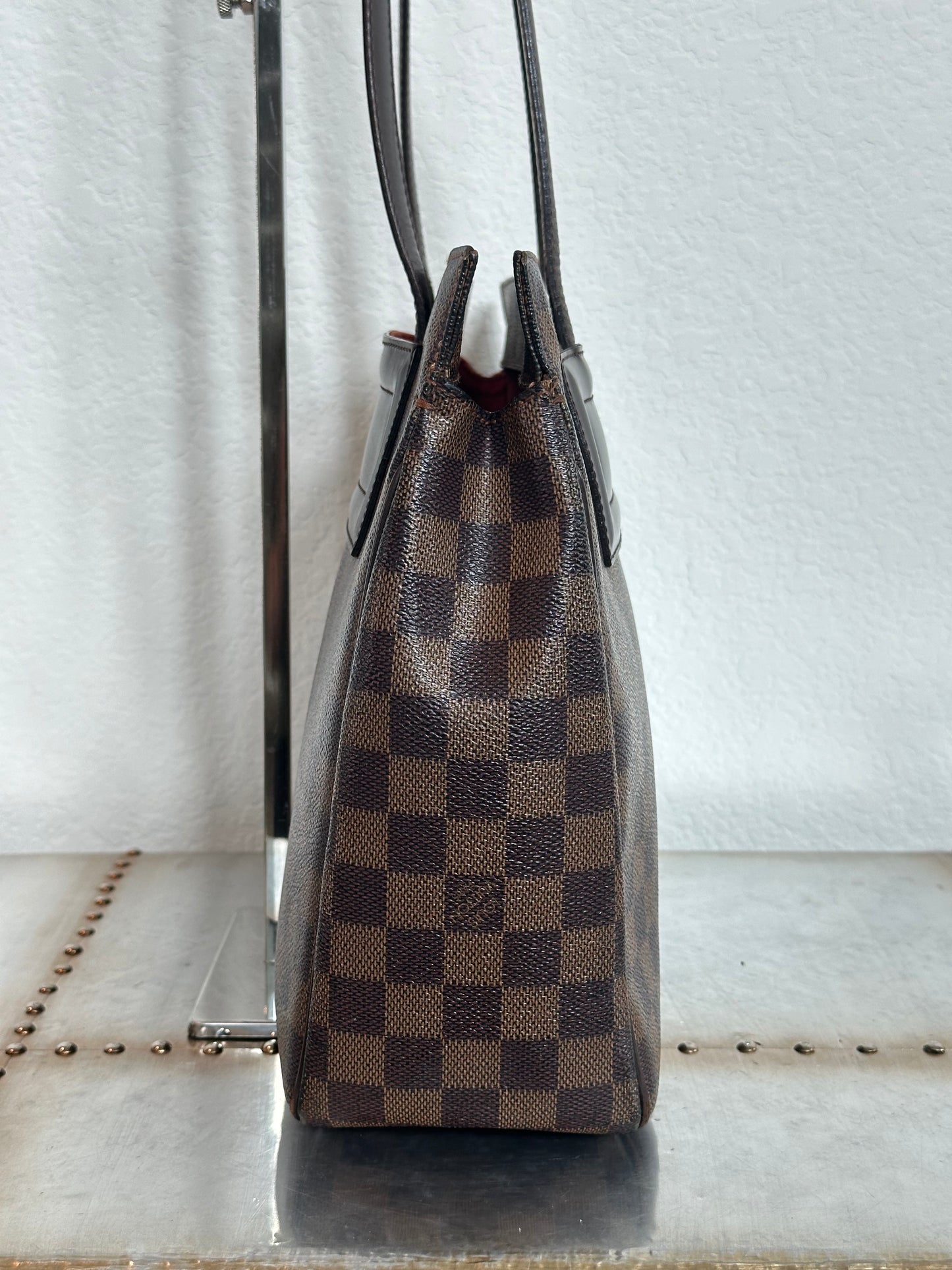 Pre-owned Authentic Louis Vuitton Parioli PM Damier Ebene Tote / Shoulder Bag