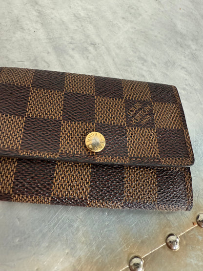 Pre-owned Authentic Louis Vuitton Damier Ebene 6 Key Holder