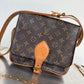 Pre-owned Louis Vuitton Cartouchiere MM Monogram Shoulder / Crossbody Bag