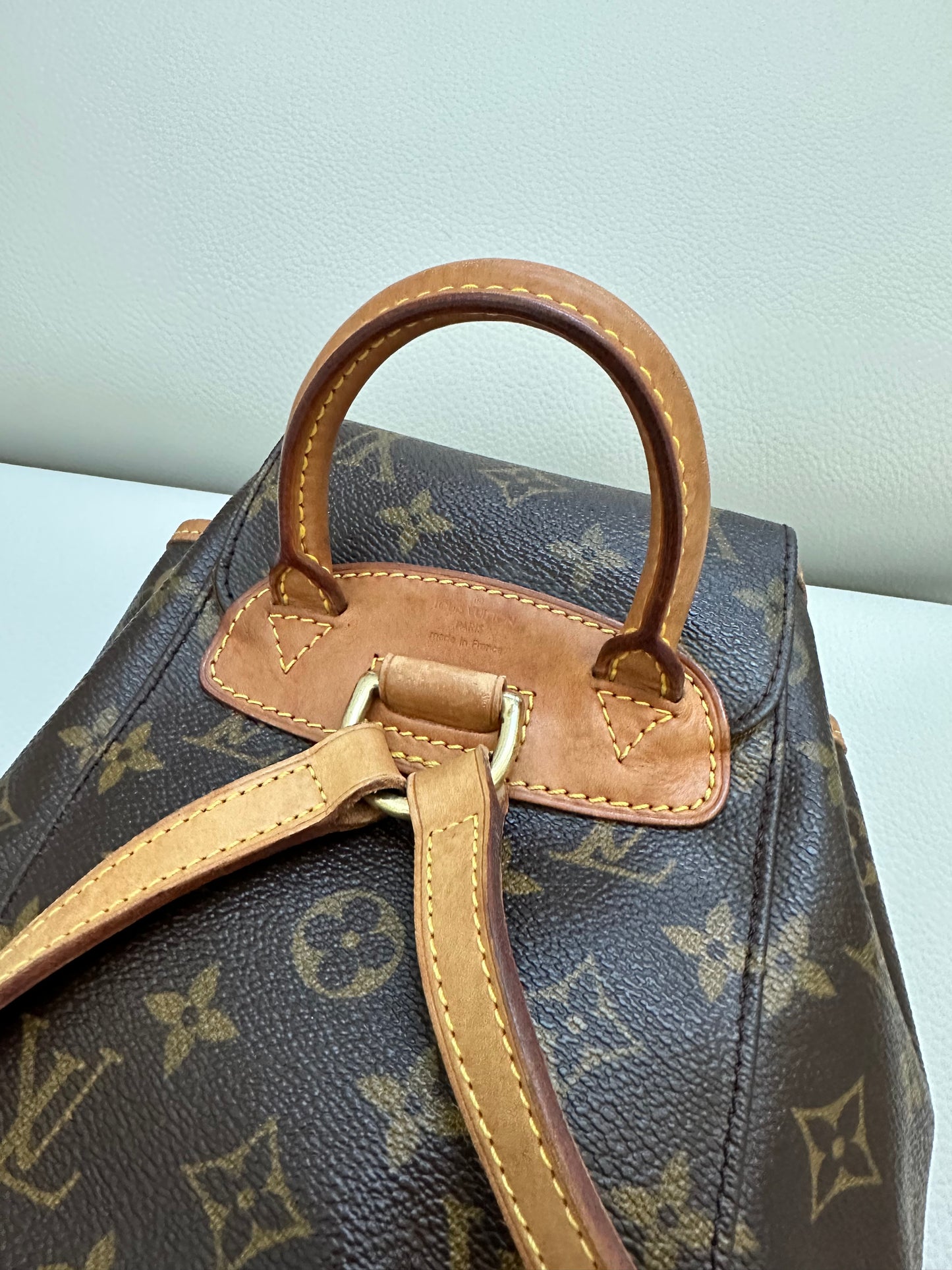 Pre-owned Authentic Louis Vuitton Montsouris Mini Monogram Backpack