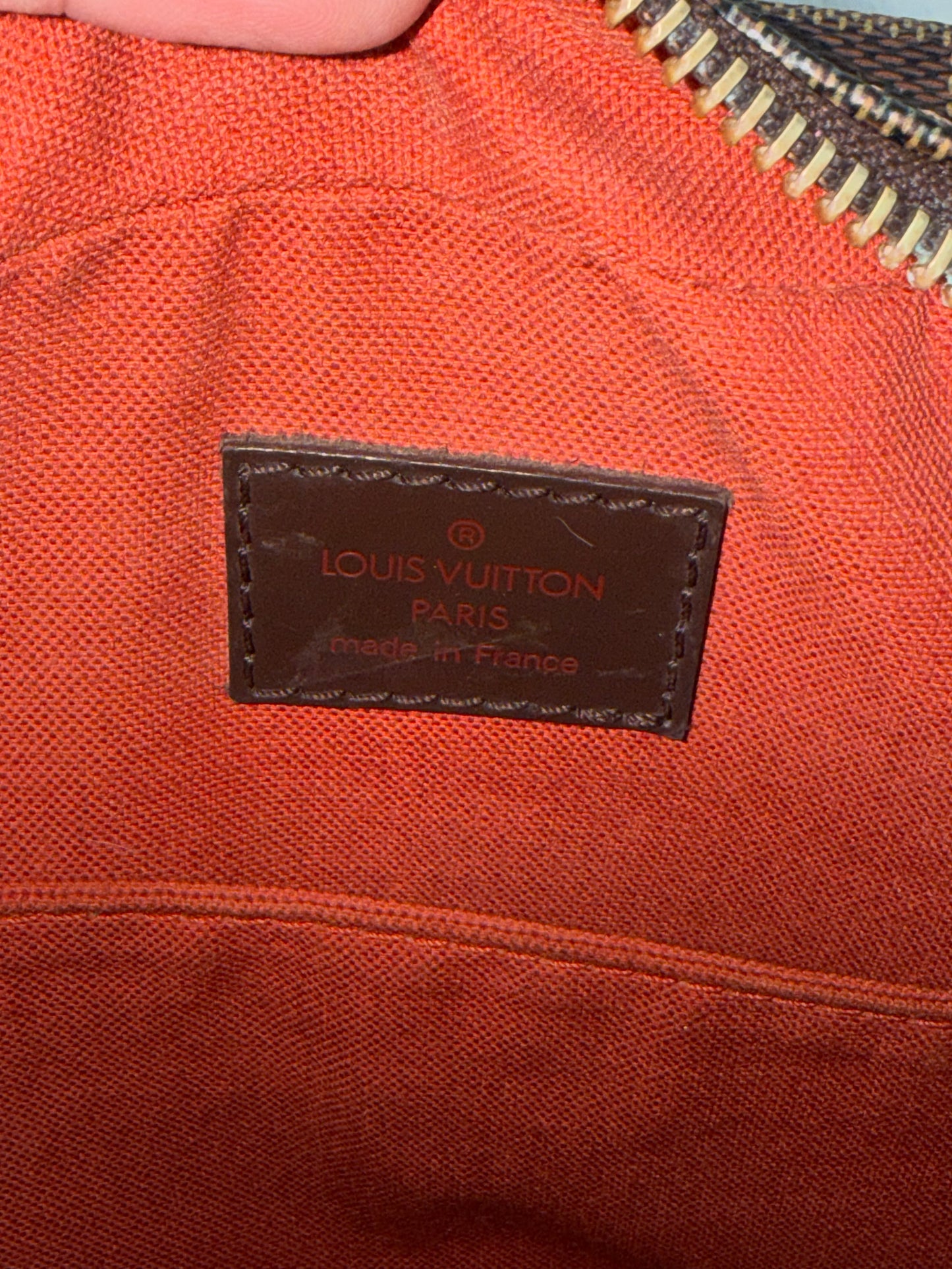 Pre-owned Authentic Louis Vuitton Olav PM  Damier Ebene Crossbody Bag