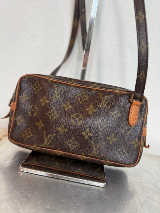 Pre-owned Authentic Louis Vuitton Marly Bandouliere Monogram Crossbody Bag