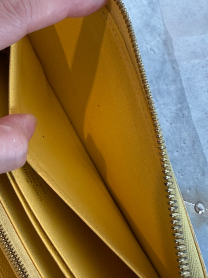 Pre-owned Authentic Louis Vuitton Damier Azur Zippy Long Wallet