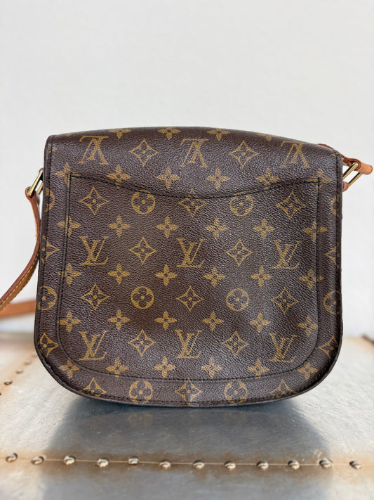 Pre-owned Authentic Louis Vuitton Saint Cloud GM Monogram Crossbody Bag