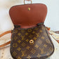 Pre-owned Authentic Louis Vuitton Saint Cloud MM Monogram Shoulder / Crossbody Bag