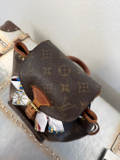 Pre-owned Authentic Louis Vuitton Montsouris Mini Monogram Backpack