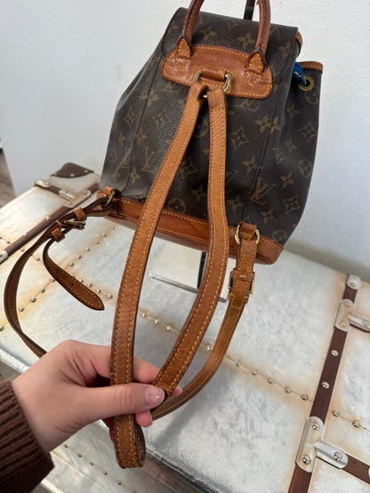 Pre-owned Authentic Louis Vuitton Montsouris Mini Monogram Backpack