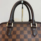 Pre-owned Authentic Louis Vuitton Brera Damier Ebene Handbag