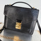 Pre-owned Authentic Louis Vuitton Monceau Epi Black Shoulder / Crossbody Bag