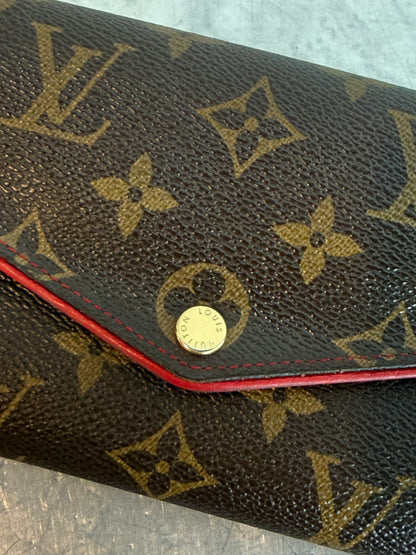 Pre-owned Authentic Louis Vuitton Monogram Sarah Retiro Long Wallet