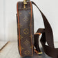 Pre-owned Authentic Louis Vuitton Pochette Gange Monogram Bum Bag
