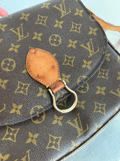 Pre-owned Authentic Louis Vuitton Saint Cloud GM Monogram Crossbody Bag