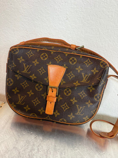 Pre-owned Authentic Louis Vuitton Jeune Fille GM Monogram Crossbody Bag
