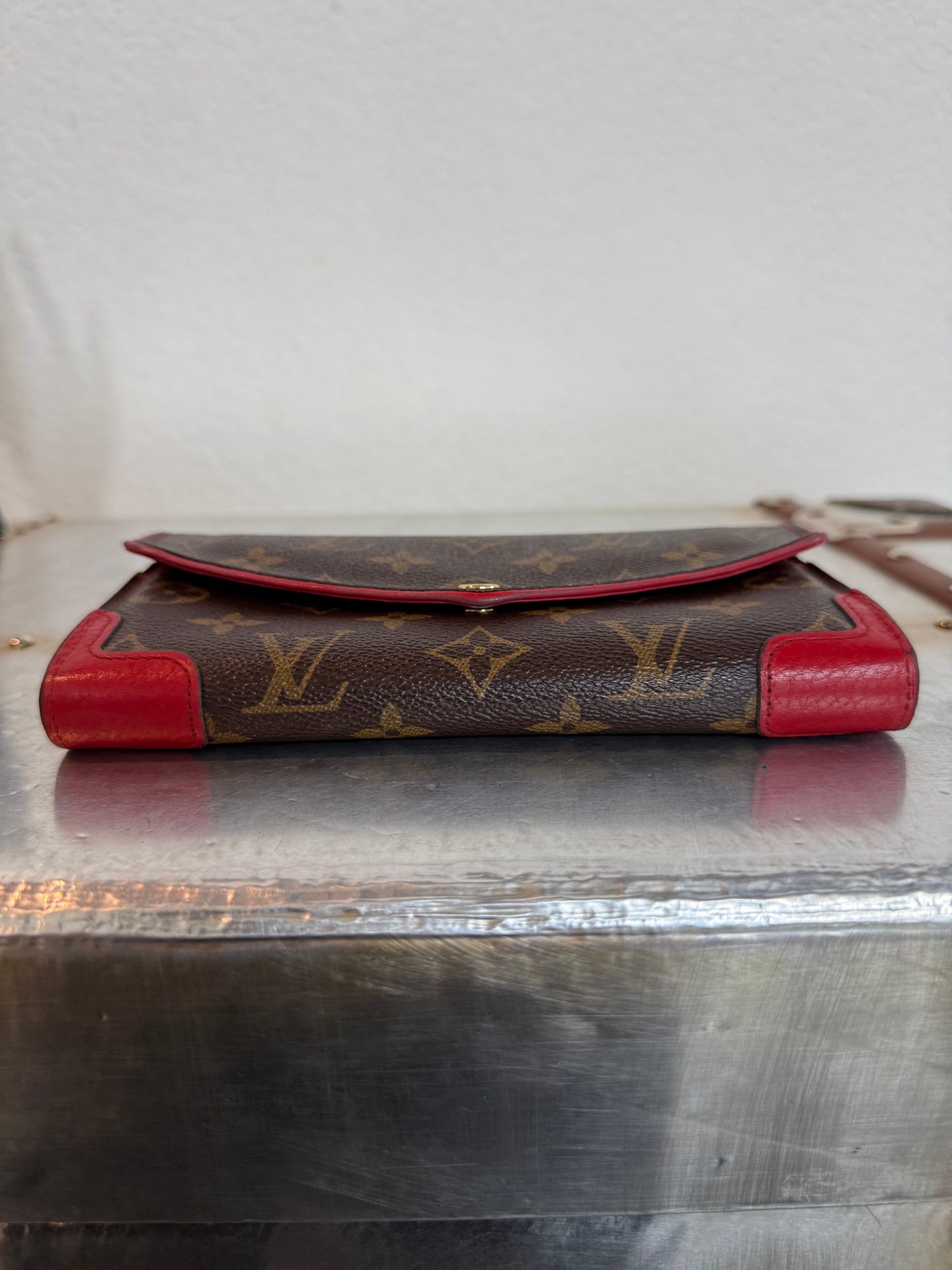 Pre-owned Authentic Louis Vuitton Monogram Sarah Retiro Long Wallet