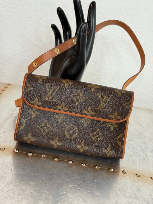 Pre-owned Authentic Louis Vuitton Monogram Florentine Waist Bag