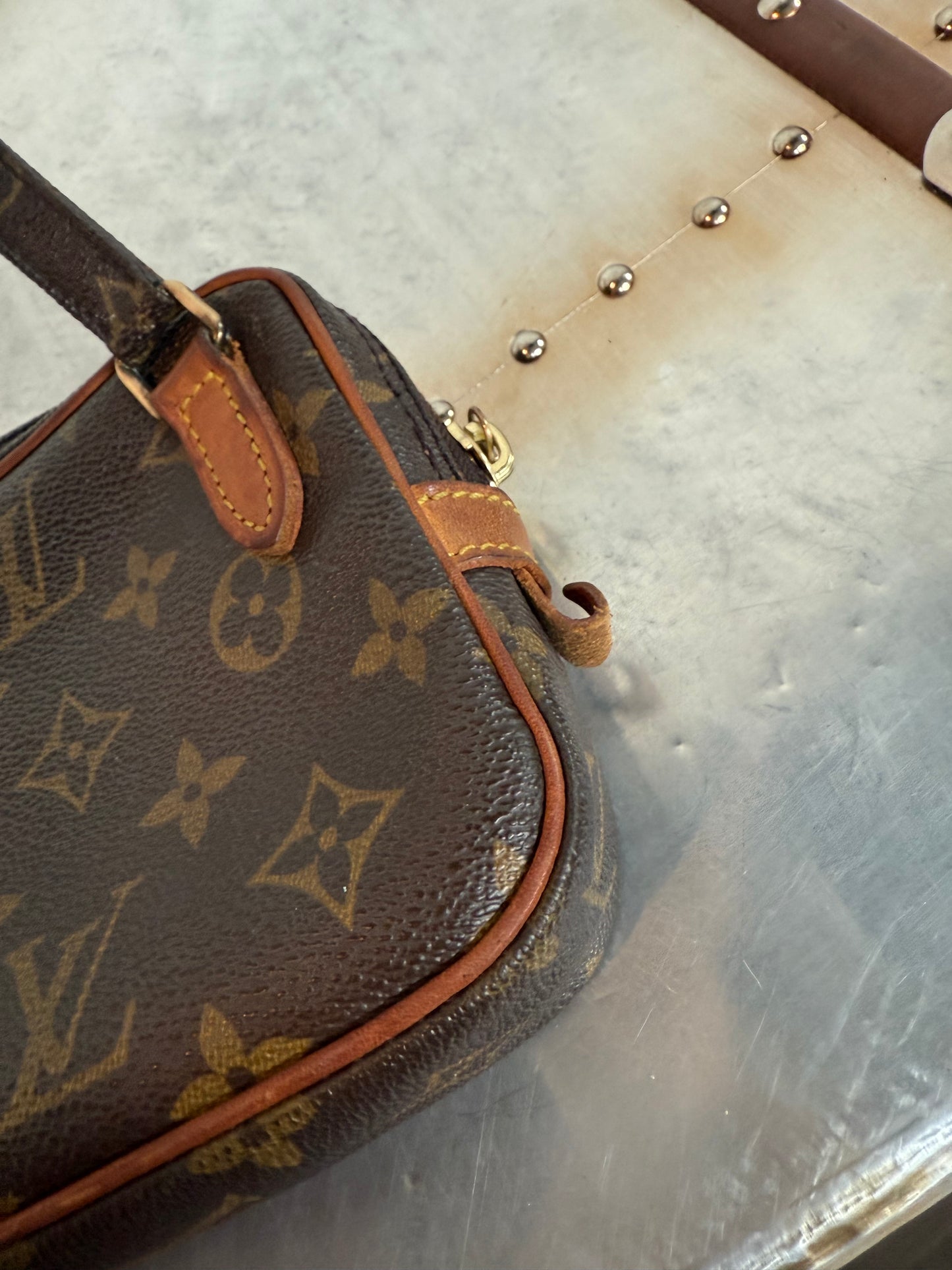 Pre-owned Authentic Louis Vuitton Marly Bandouliere Monogram Crossbody Bag