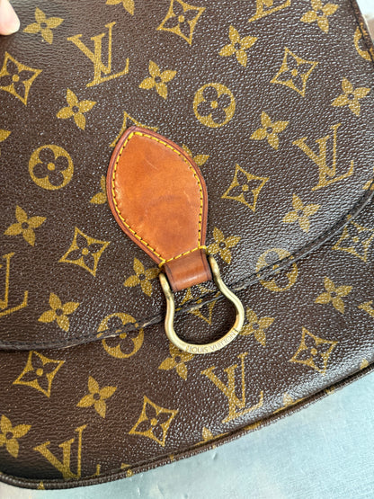 Pre-owned Authentic Louis Vuitton Saint Cloud GM Monogram Crossbody Bag
