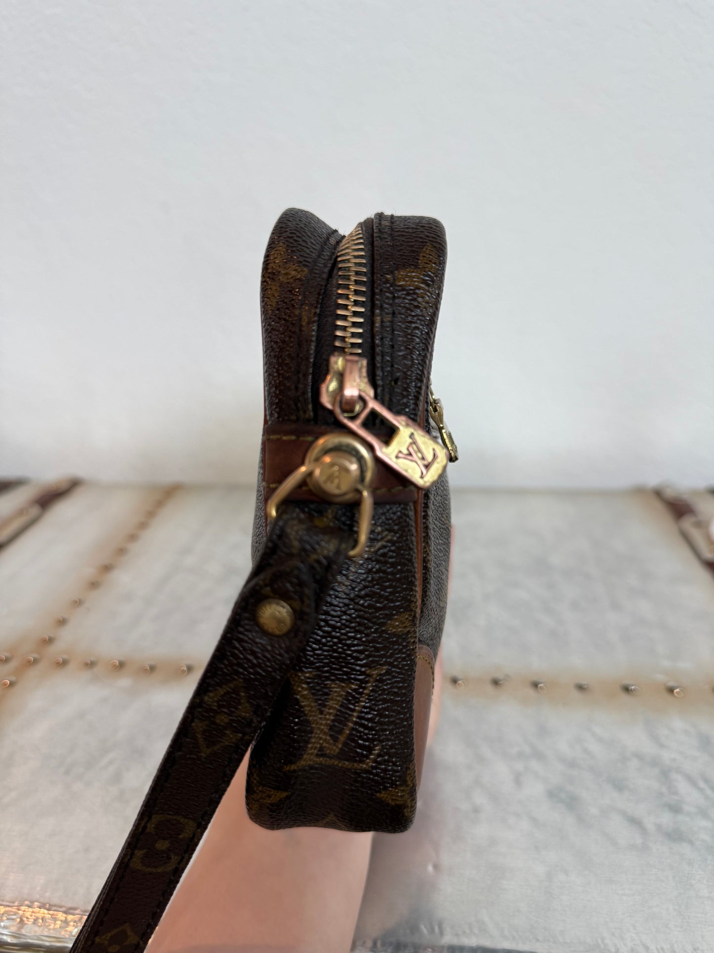 Pre-owned Authentic Louis Vuitton Marly Dragonne GM Monogram Clutch / Handbag