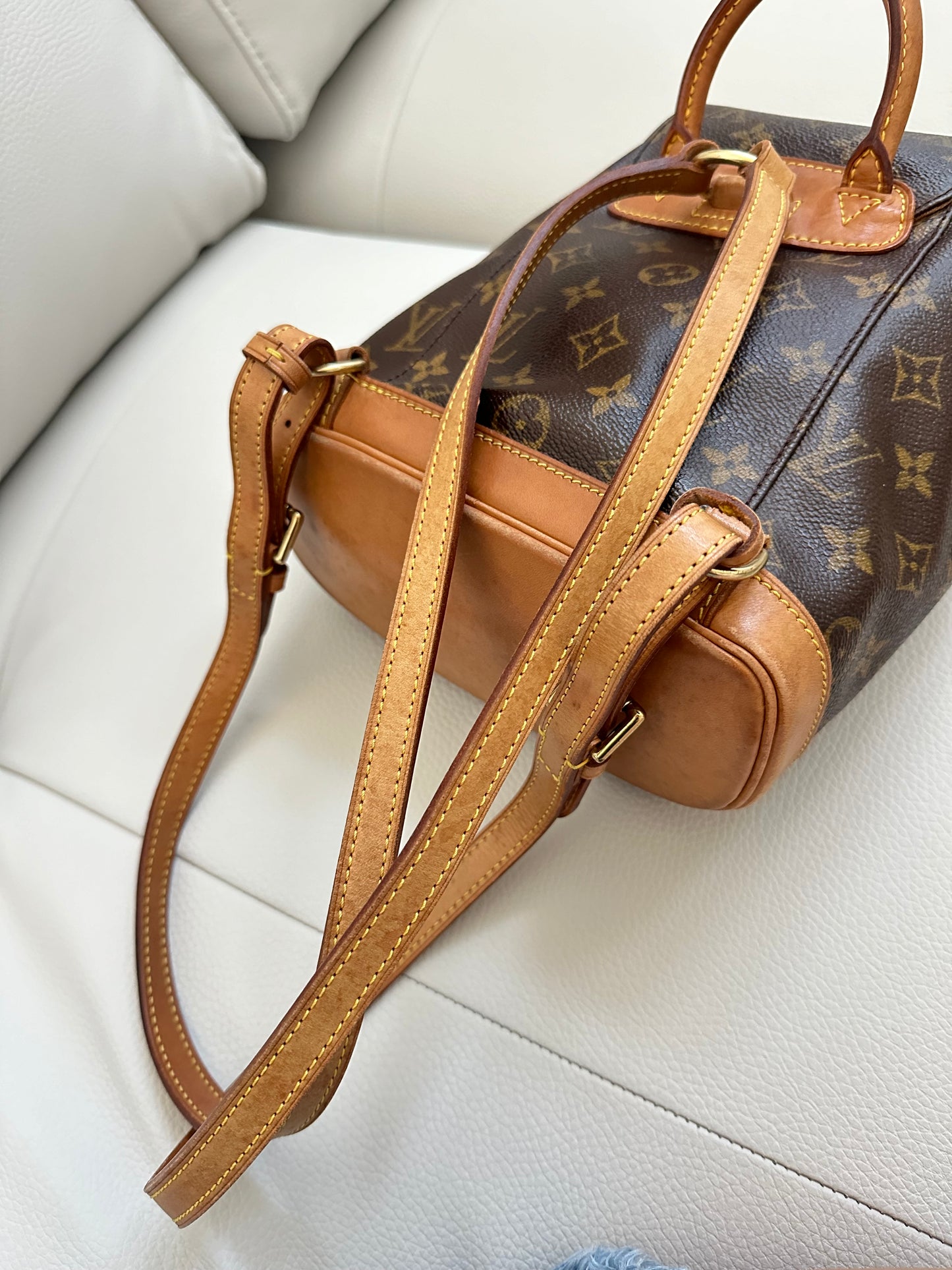 Pre-owned Authentic Louis Vuitton Montsouris Mini Monogram Backpack