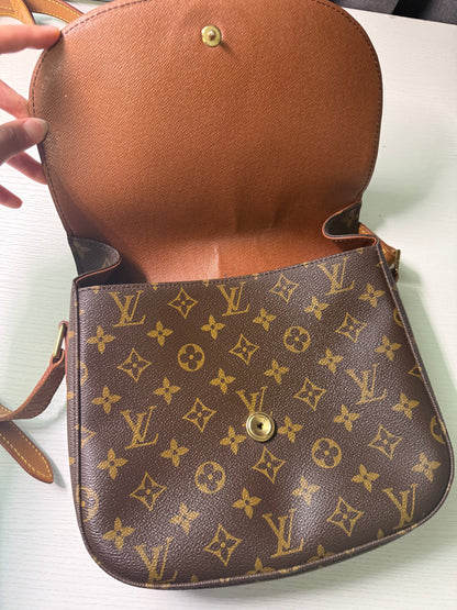 Pre-owned Authentic Louis Vuitton Saint Cloud GM Monogram Crossbody Bag