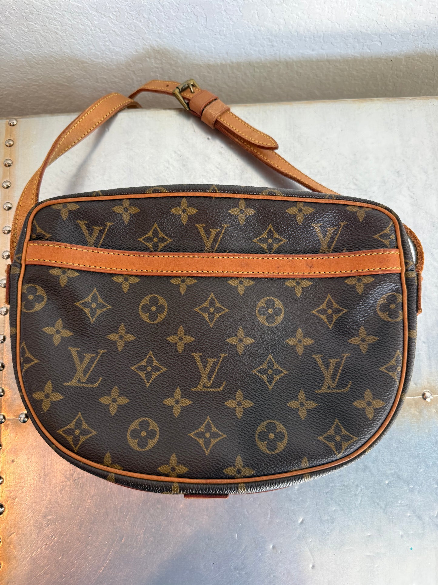 Pre-owned Authentic Louis Vuitton Jeune Fille MM Monogram Crossbody Bag