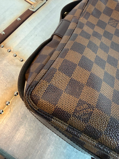 Pre-owned Authentic Louis Vuitton Naviglio Damier Ebene Crossbody Bag