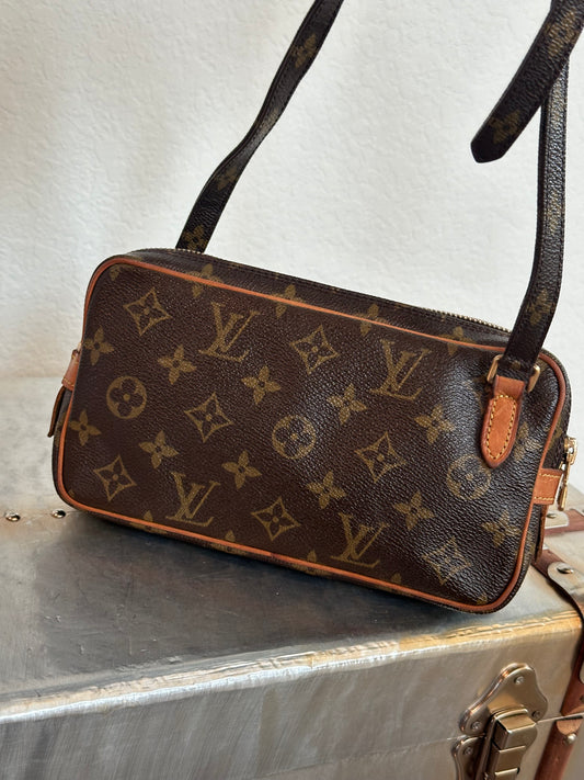 Pre-owned Authentic Louis Vuitton Marly Bandouliere Monogram Crossbody Bag