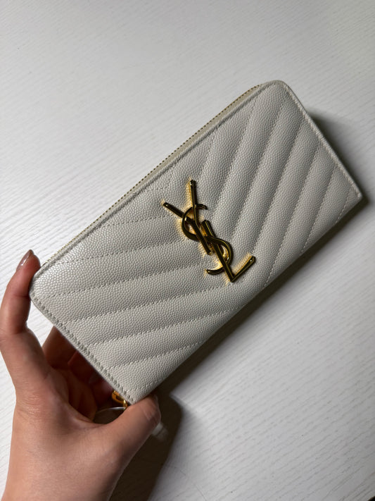 Saint Laurent YSL zip around wallet