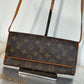 Pre-owned Authentic Louis Vuitton Pochette Twin GM Monogram Shoulder Bag