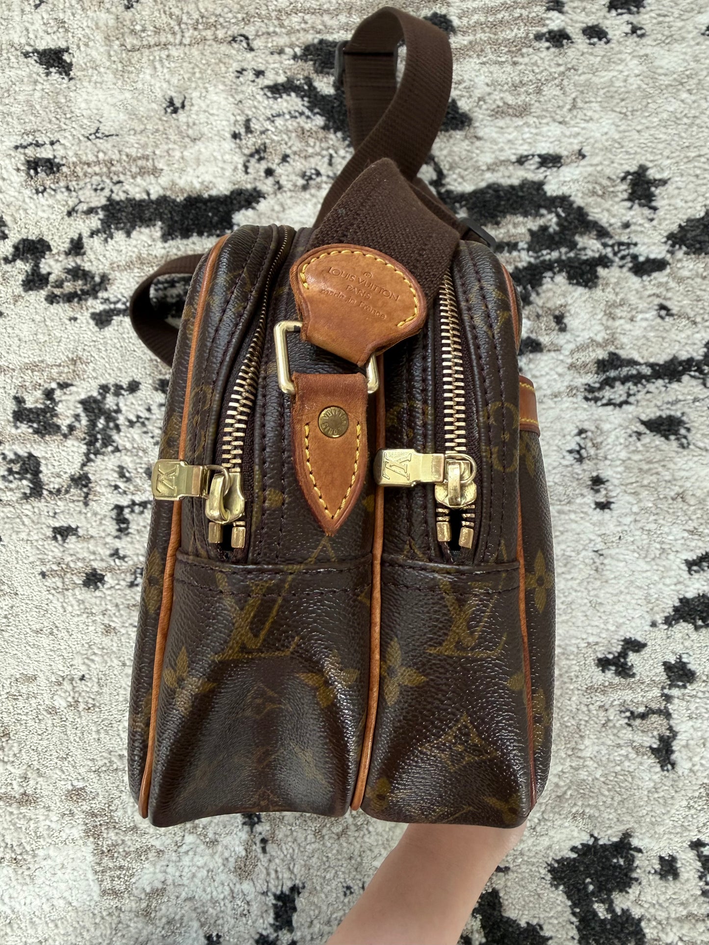 Pre-owned Authentic Louis Vuitton Reporter PM Monogram Shoulder / Crossbody Bag
