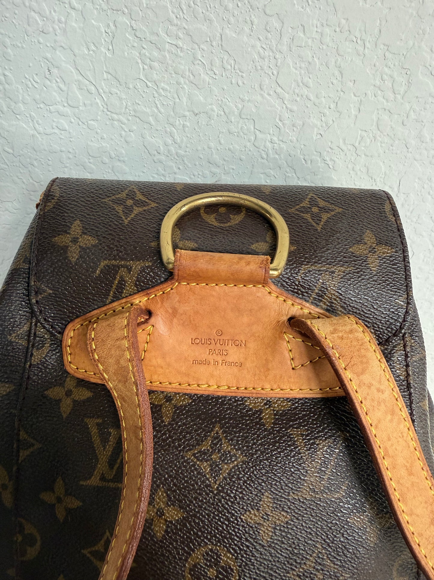 Pre-owned Authentic Louis Vuitton Montsouris MM Monogram Backpack