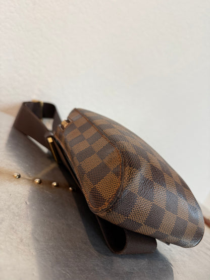 Pre-owned Authentic Louis Vuitton Damier Ebene Geronimos Body Bag