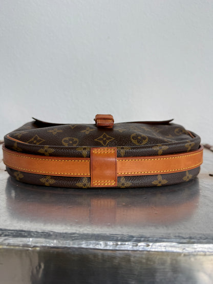 Pre-owned Authentic Louis Vuitton Jeune Fille GM Monogram Crossbody Bag