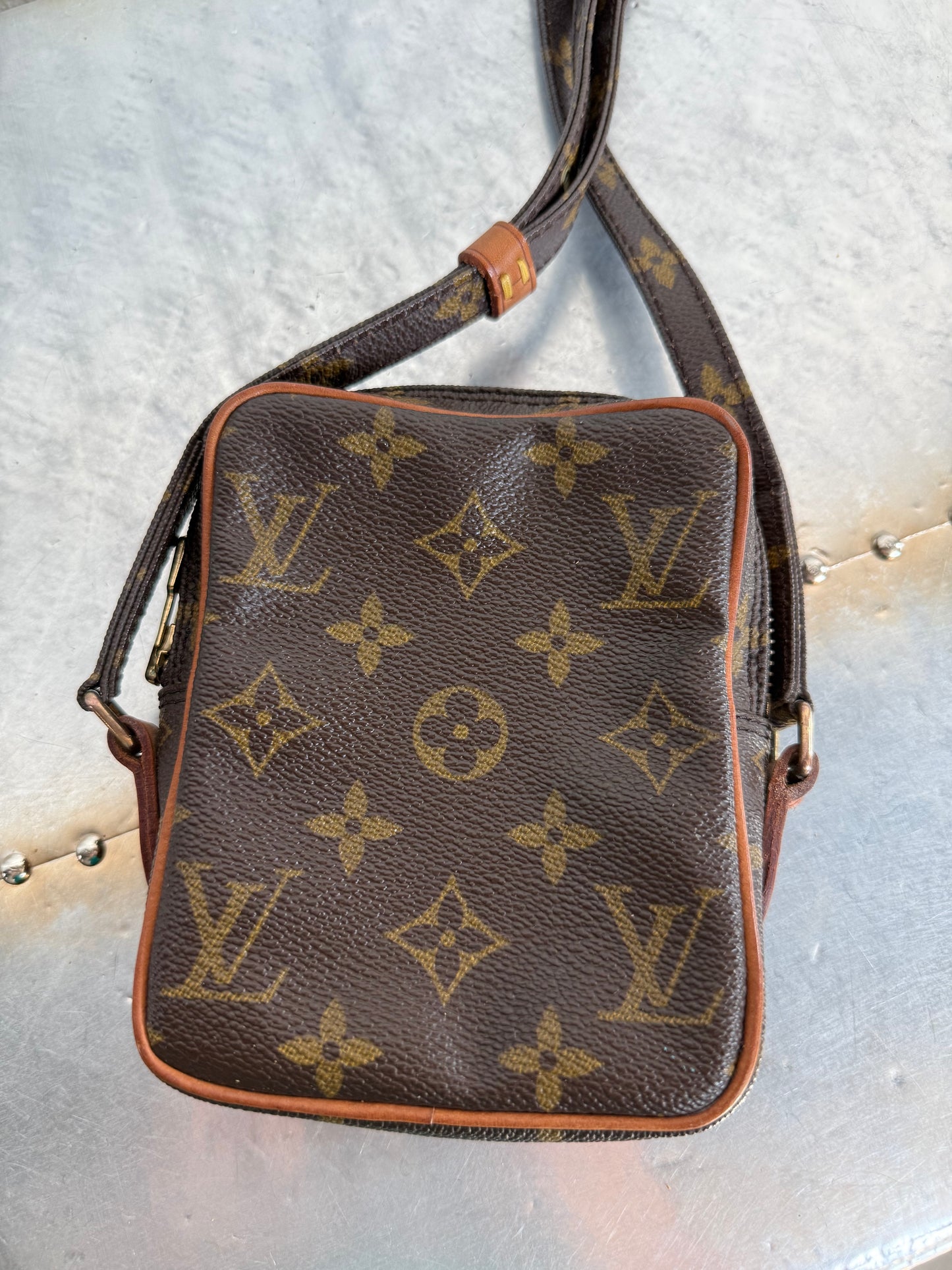 Pre-owned Louis Vuitton Mini Danube Monogram Crossbody Bag