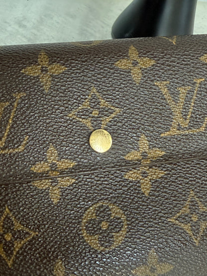 Pre-owned Authentic Louis Vuitton Porte Tresor Etui Papier Monogram Trifold Wallet