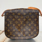 Pre-owned Authentic Louis Vuitton Saint Cloud GM Monogram Crossbody Bag