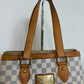 Pre-owned Louis Vuitton Hampstead PM Damier Azur Tote / Shoulder Bag