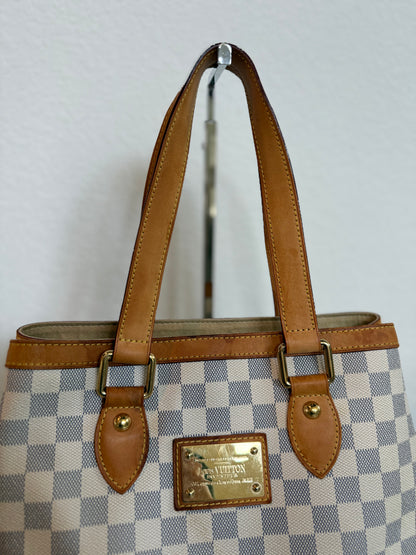 Pre-owned Louis Vuitton Hampstead PM Damier Azur Tote / Shoulder Bag