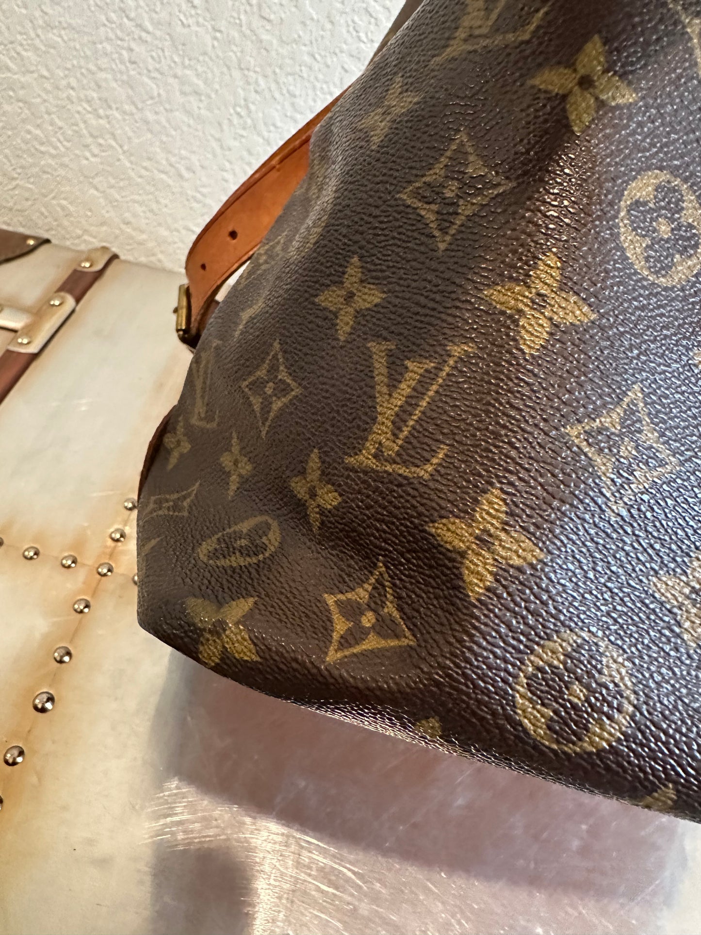 Pre-owned Authentic Louis Vuitton Petite Noe Monogram Shoulder Bag