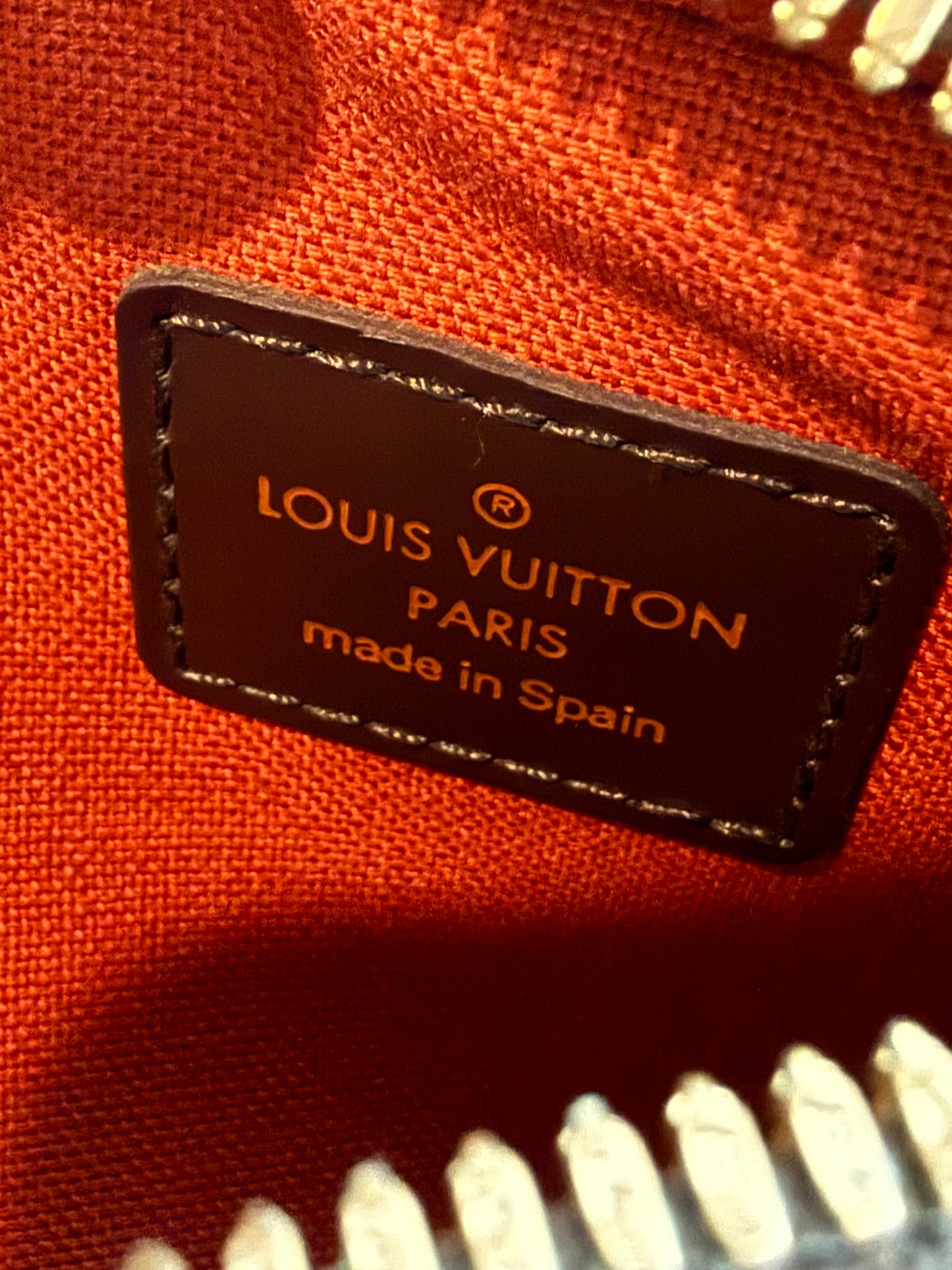 Pre-owned Authentic Louis Vuitton Damier Ebene Geronimos Body Bag