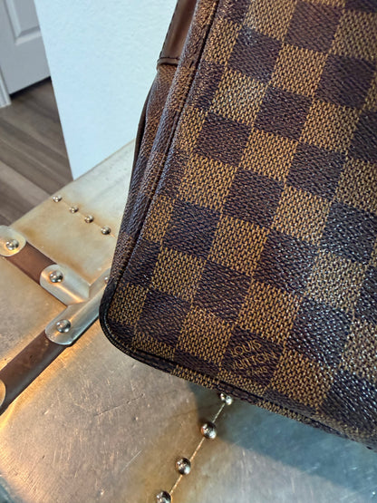 Pre-owned Authentic Louis Vuitton Naviglio Damier Ebene Crossbody Bag