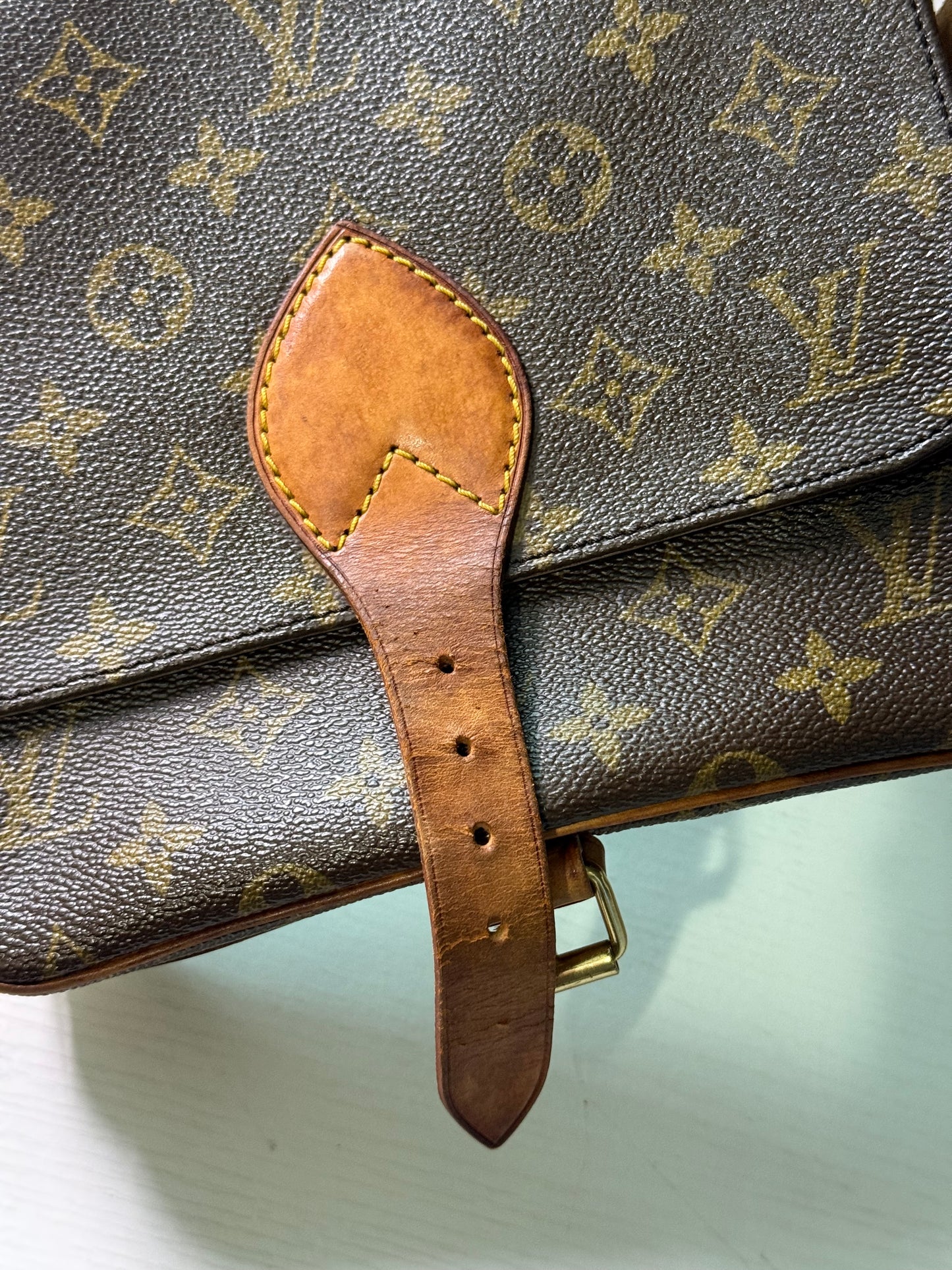 Pre-owned Louis Vuitton Cartouchiere GM Monogram Shoulder / Crossbody Bag
