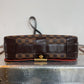 Pre-owned Authentic Bastille Damier Ebene Crossbody Bag
