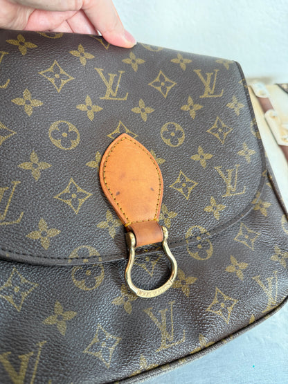 Pre-owned Authentic Louis Vuitton Saint Cloud GM Monogram Crossbody Bag