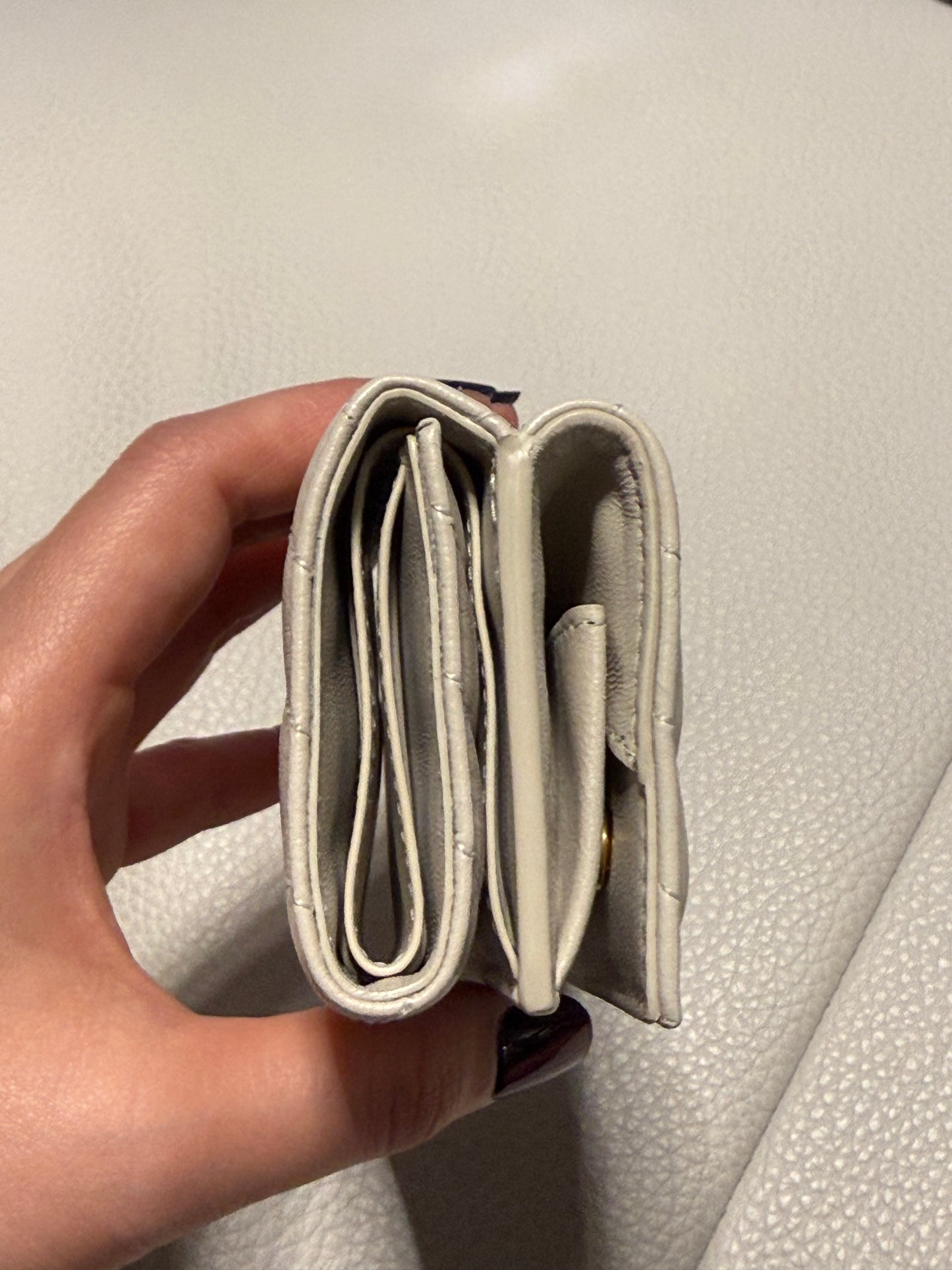Yves Saint Laurent Cassandra Leather French Wallet