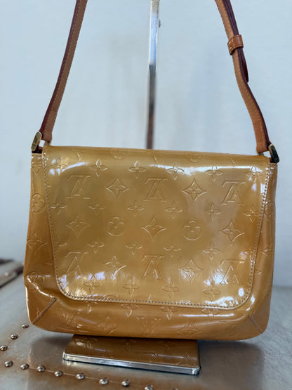 Pre-owned Authentic Louis Vuitton Vernis Thompson Street Shoulder Bag