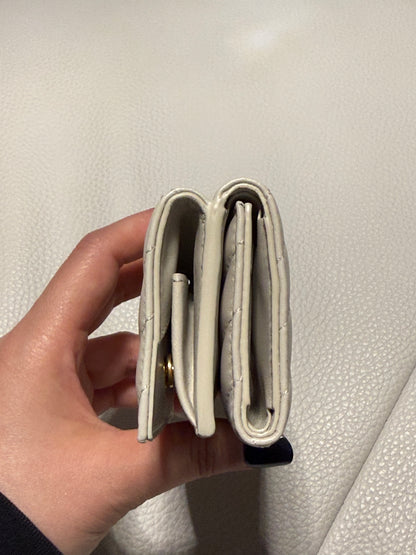 Yves Saint Laurent Cassandra Leather French Wallet