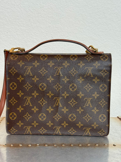 Pre-owned Authentic Louis Vuitton Monceau 28 Monogram Shoulder / Crossbody Bag